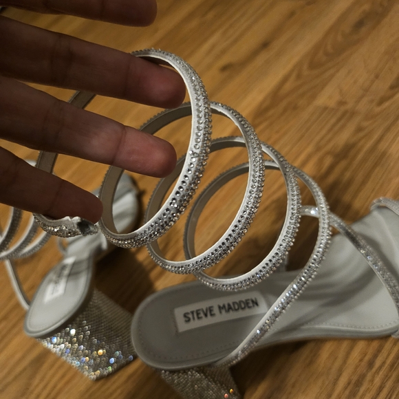 Steve Madden Metallic Spiral Heels - Picture 6 of 7